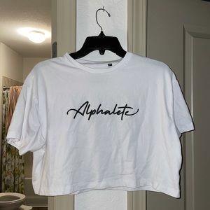 Alphalete cropped Tee, M